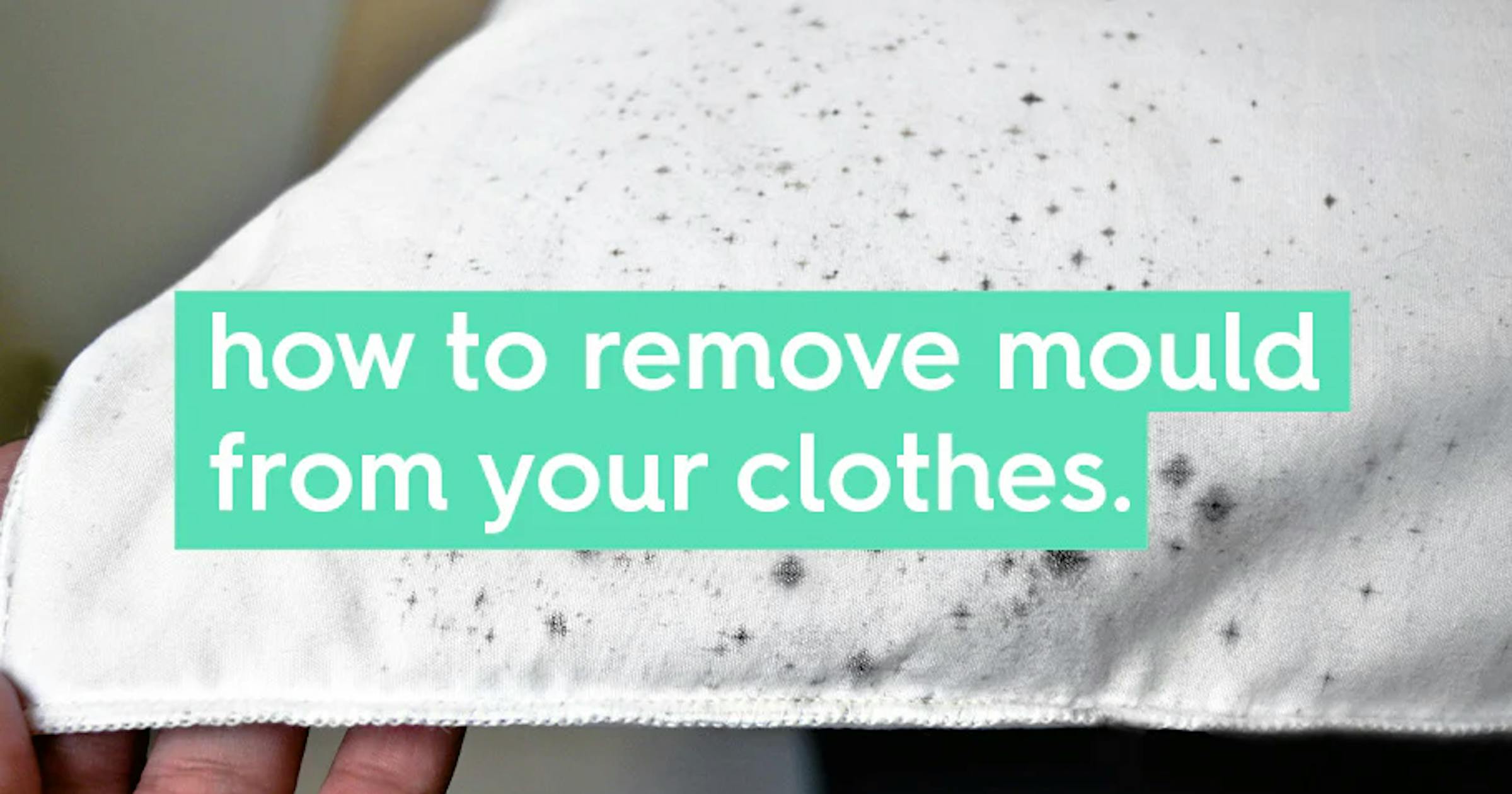 how to remove mould from your clothes.