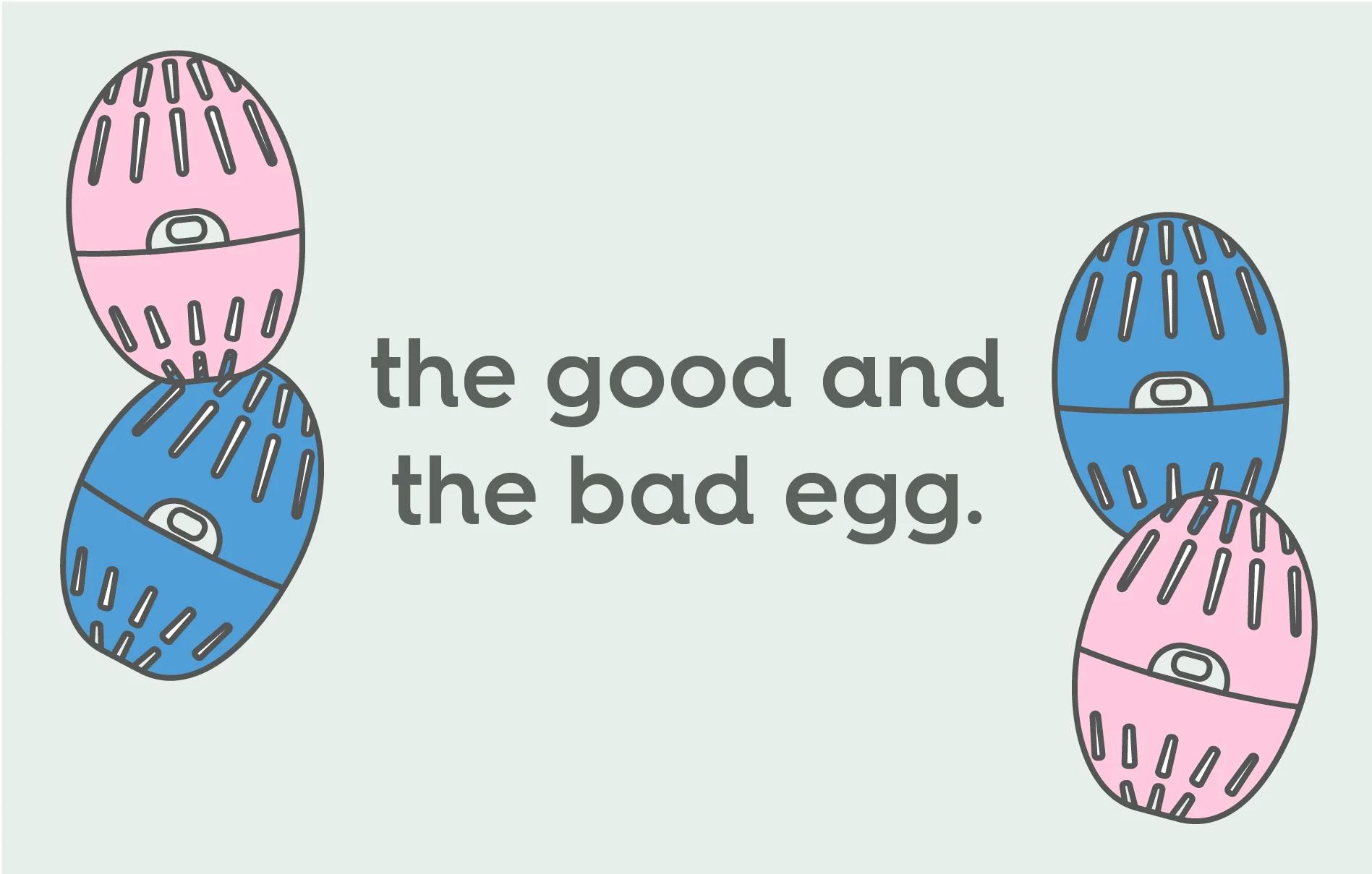 text: the good and the bad egg