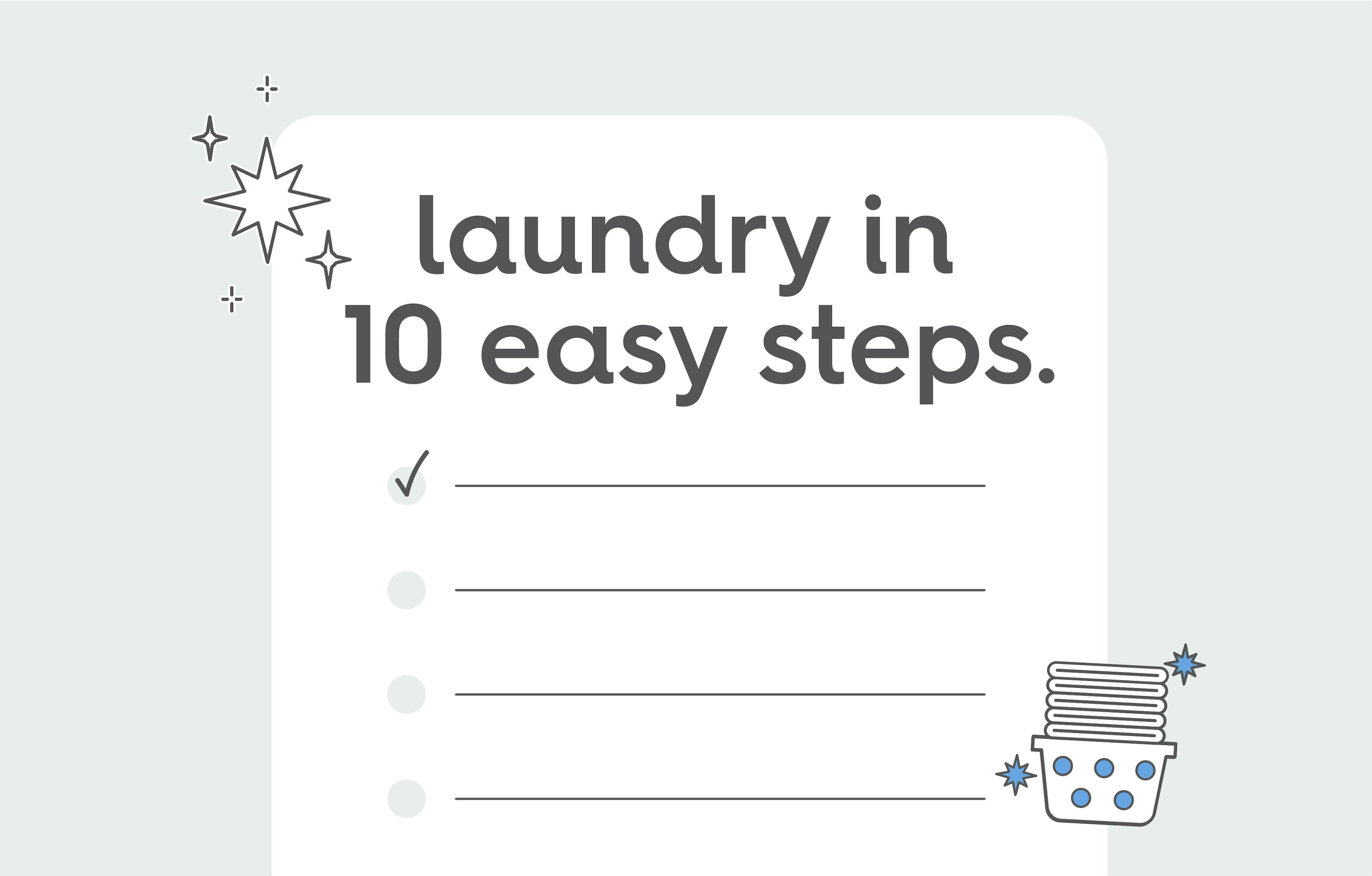 laundry in 10 easy steps