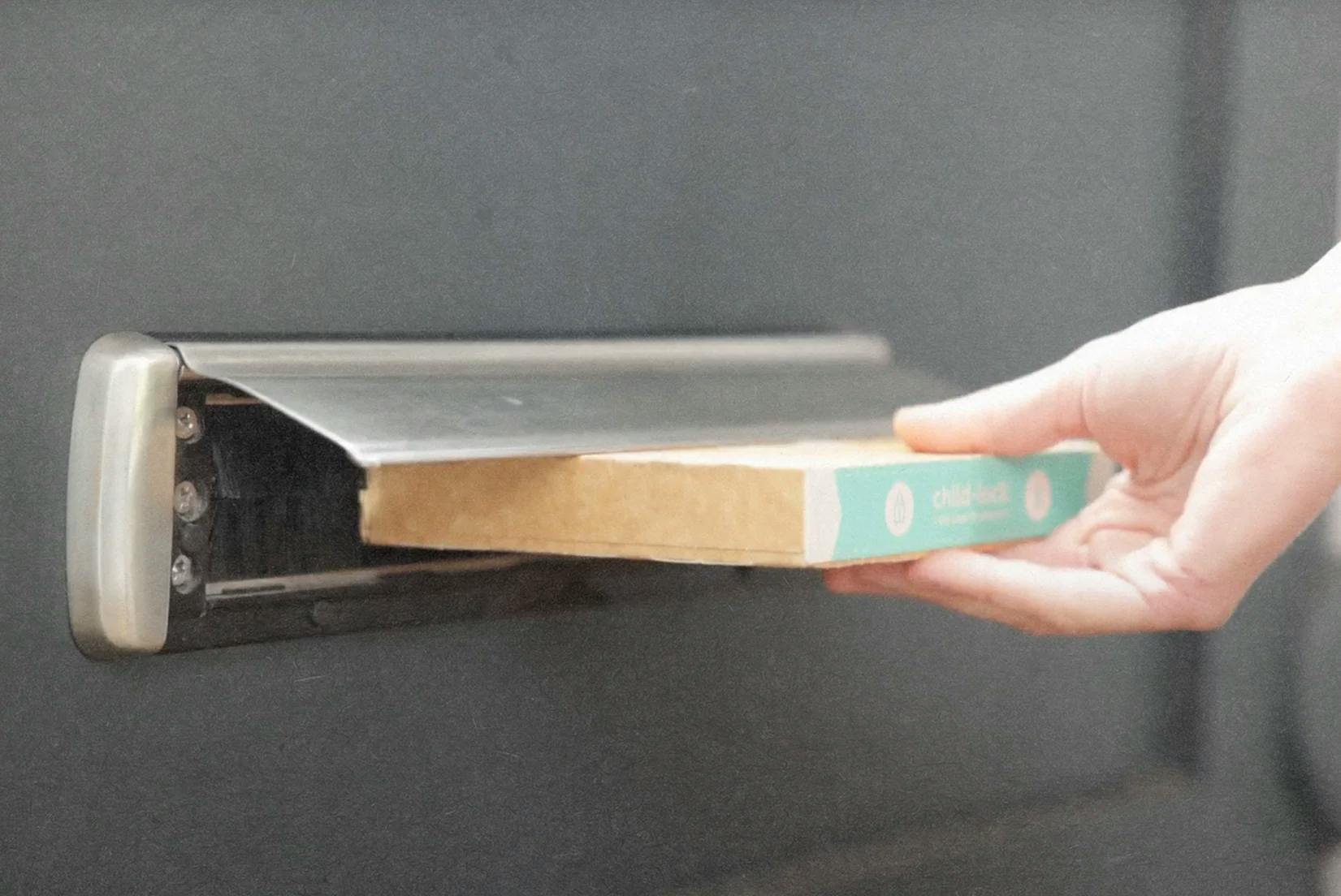 smol capsule box being posted