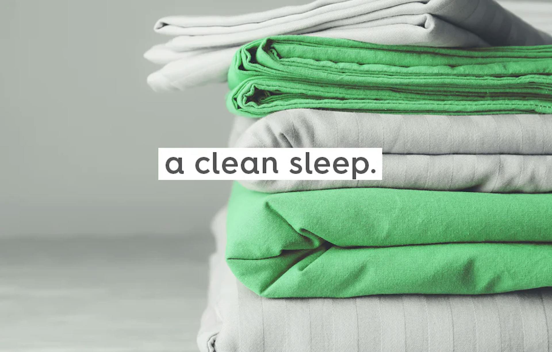 text: a clean sleep