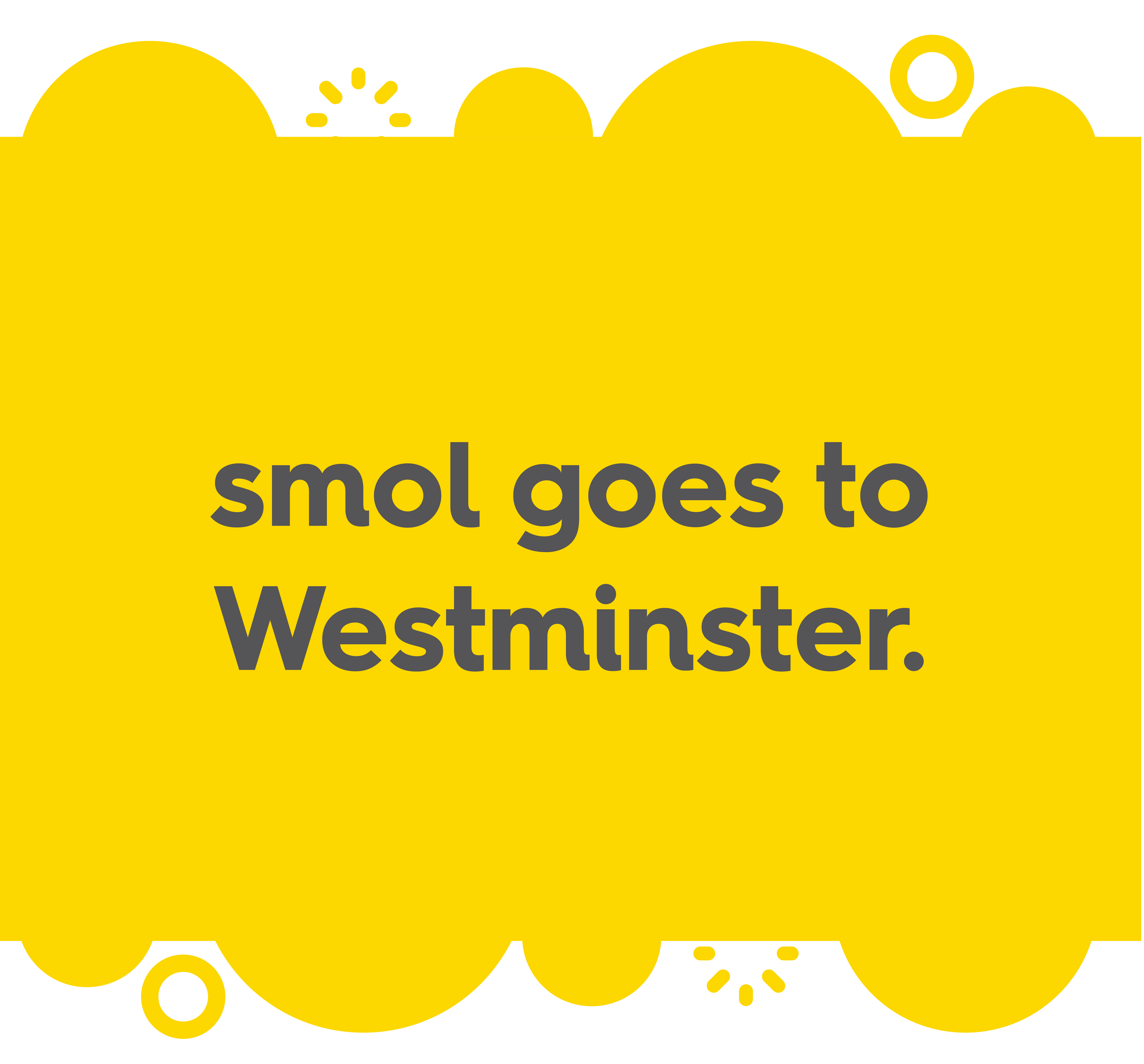 smol goes to Westminster.