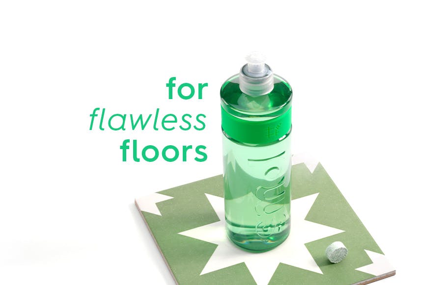 smol floor cleaner. text: for flawless floors
