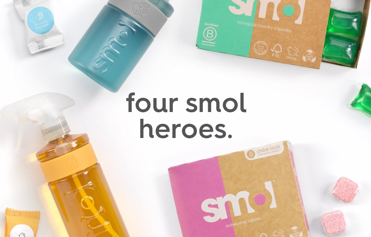 four smol heroes