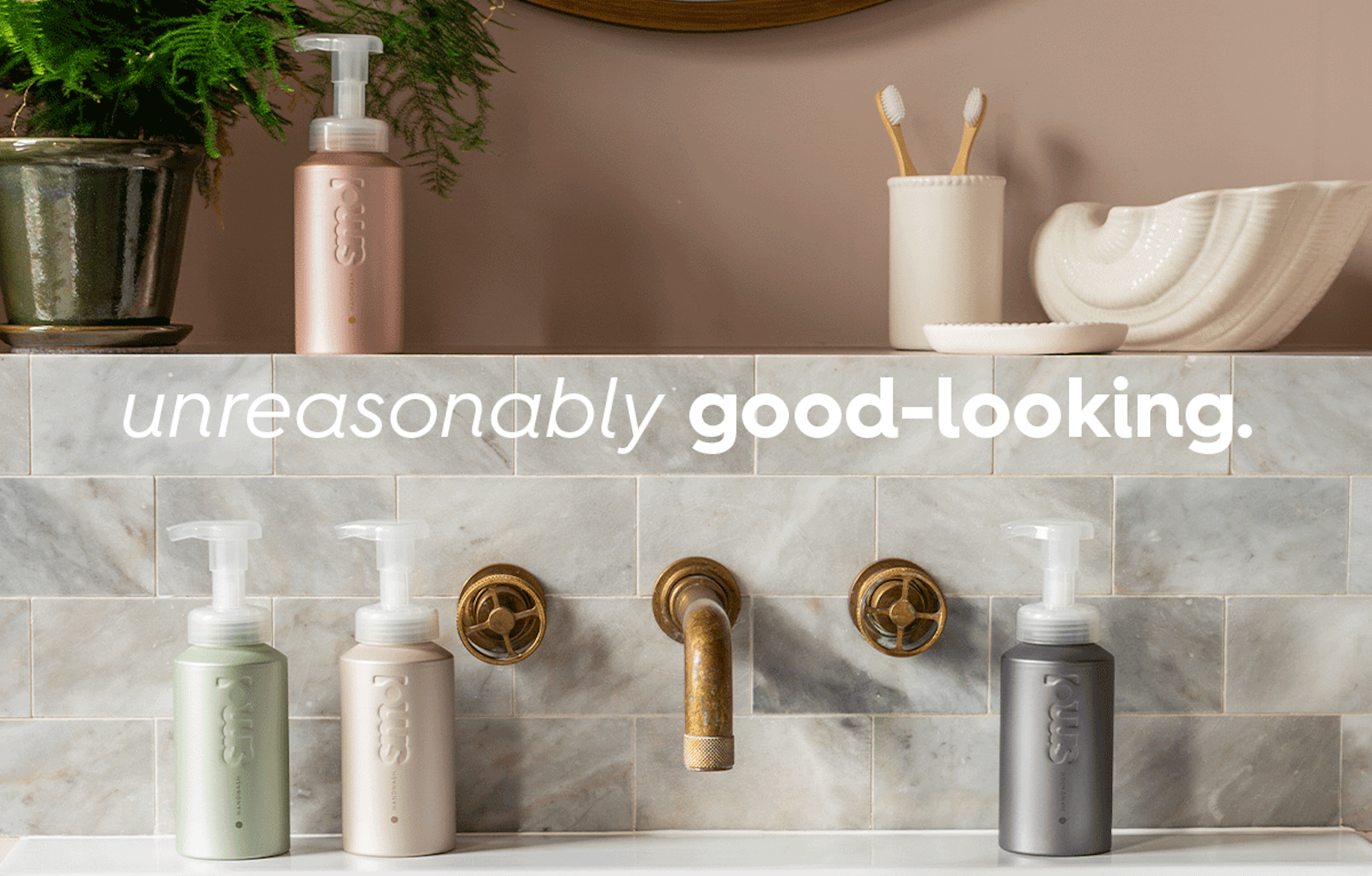 unreasonably good looking colourful aluminium handwash bottles