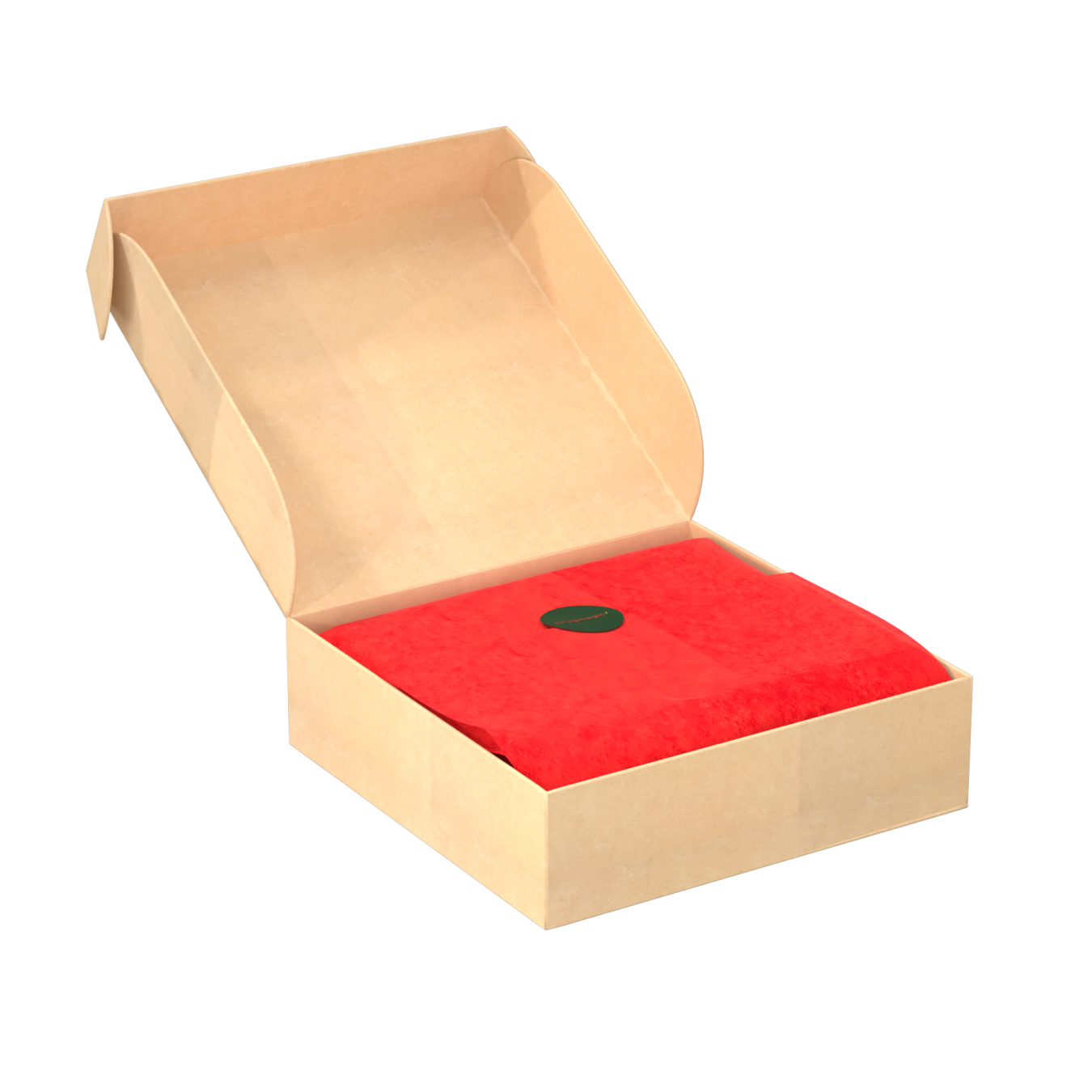 SwagMagic custom packaging - red tissue paper