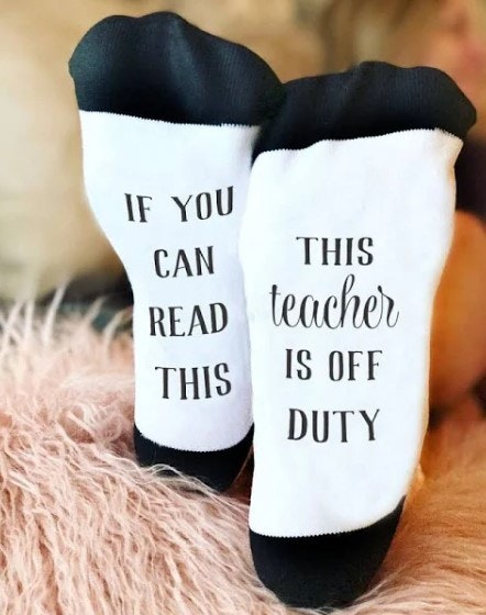 Custom Teacher Socks with Logo