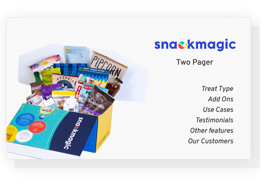 SnackMagic Brief Deck