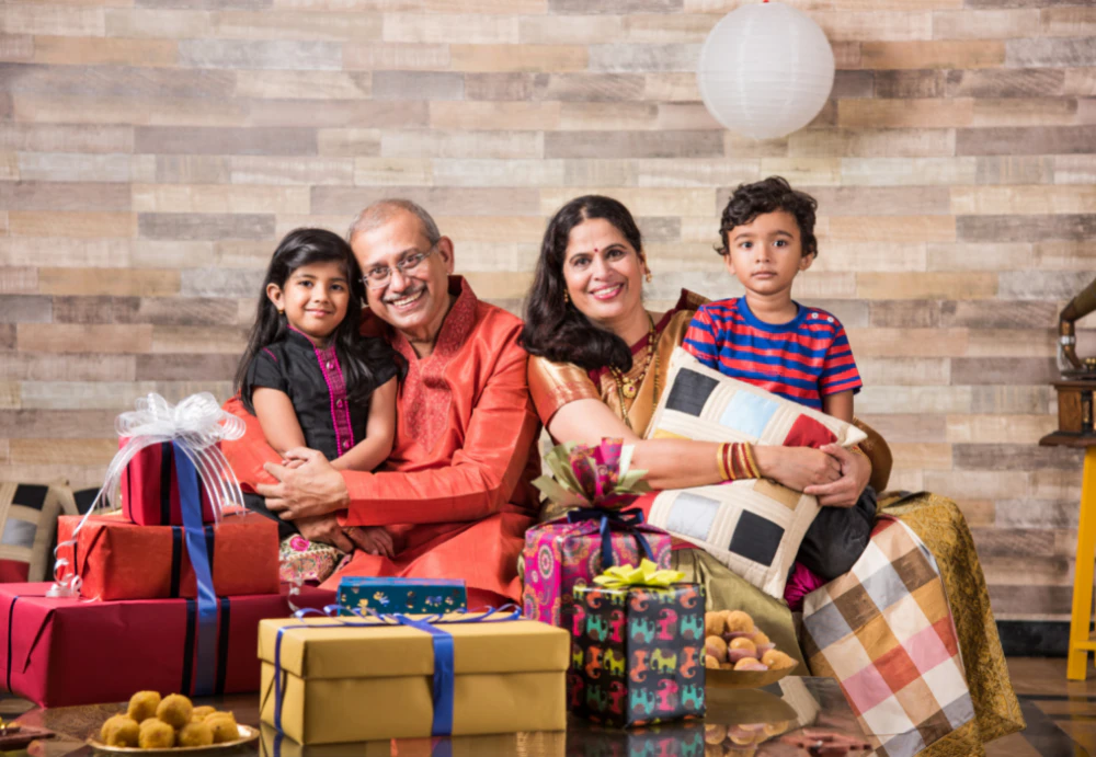 Indian family portrait- snackmagic