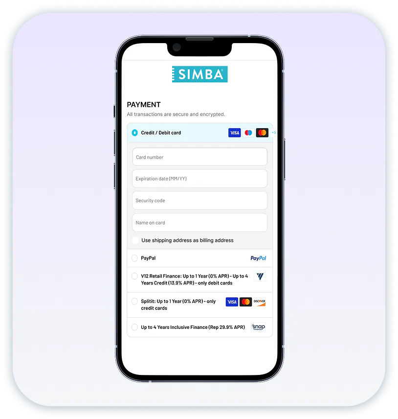Simba Checkout