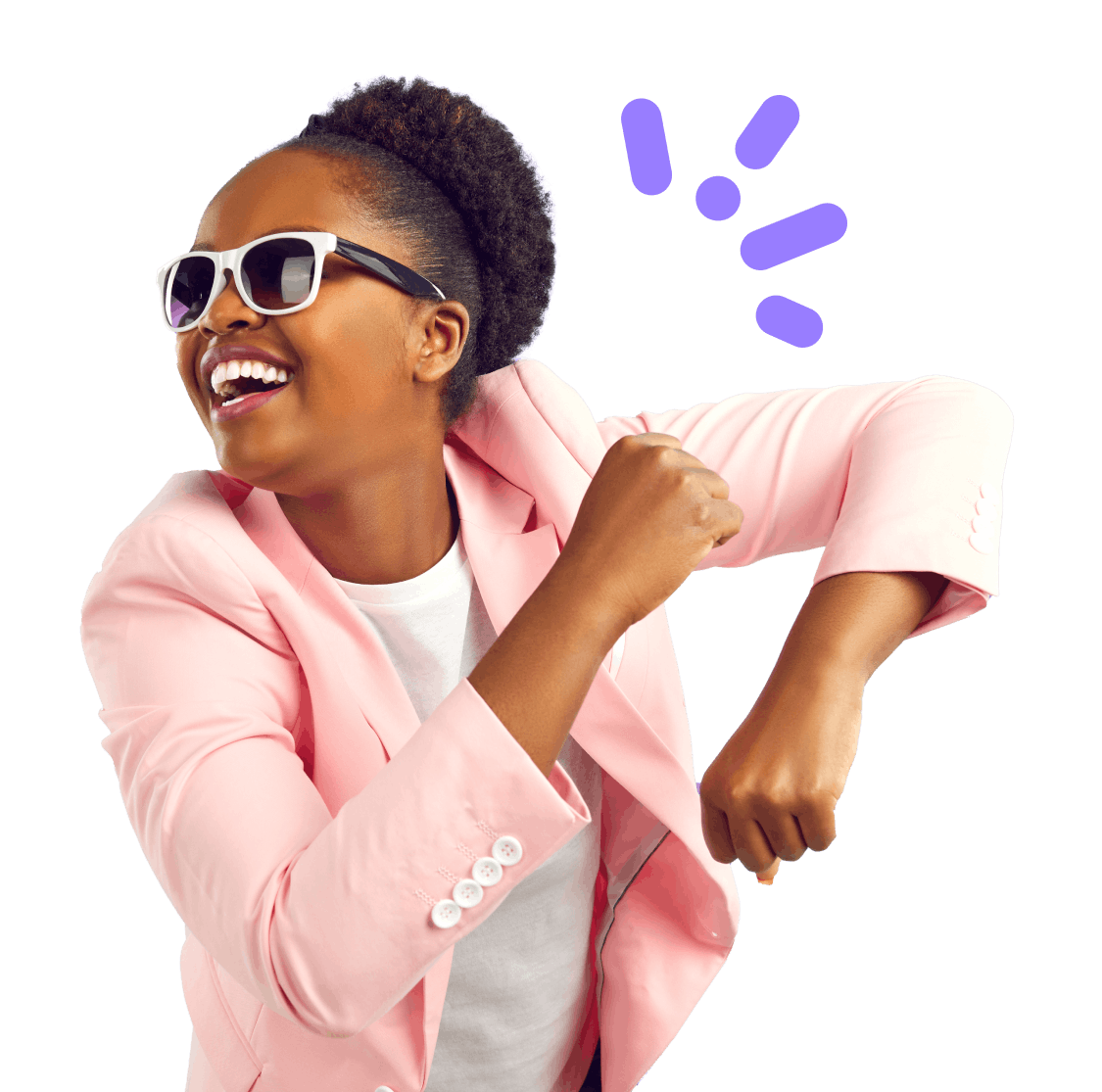 Woman smiling