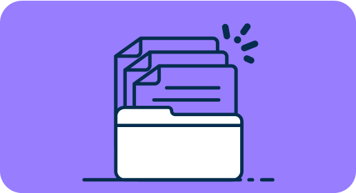 A stack of documents inside of a folder.