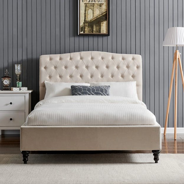 Bed in bedroom