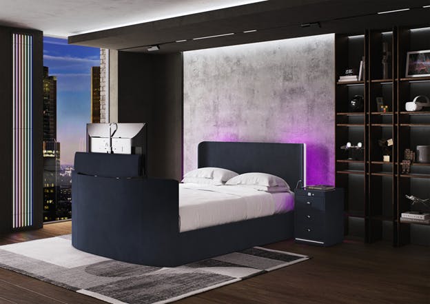 Bed in bedroom