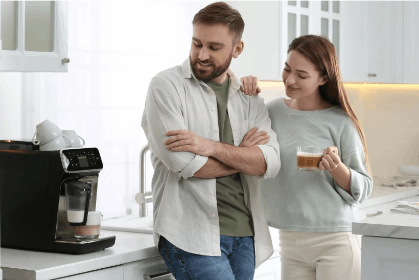 Couple in the kitchen
