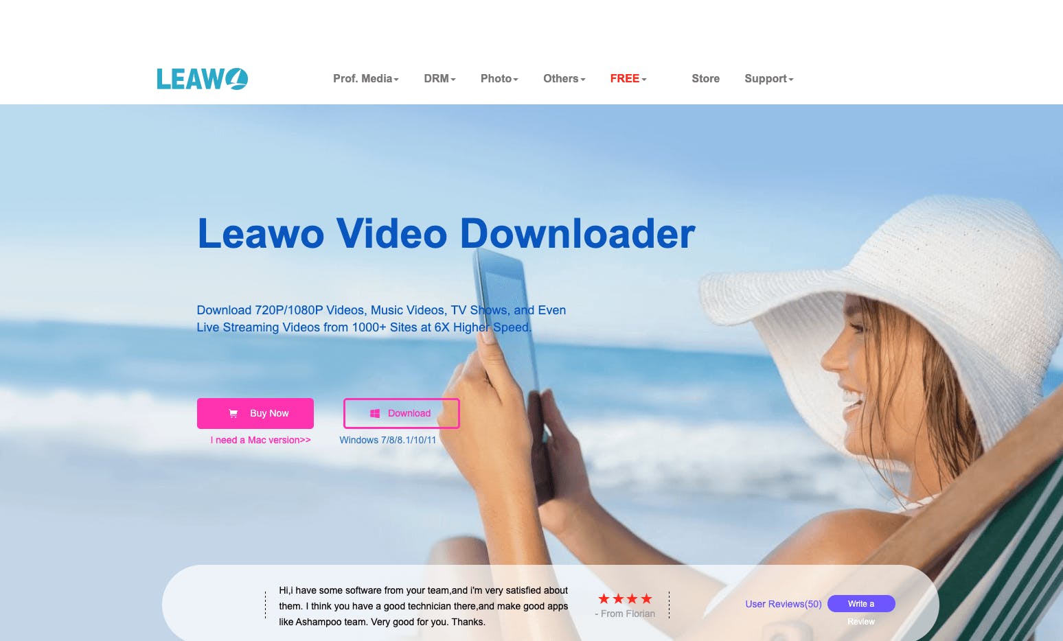 Leawo video downloader