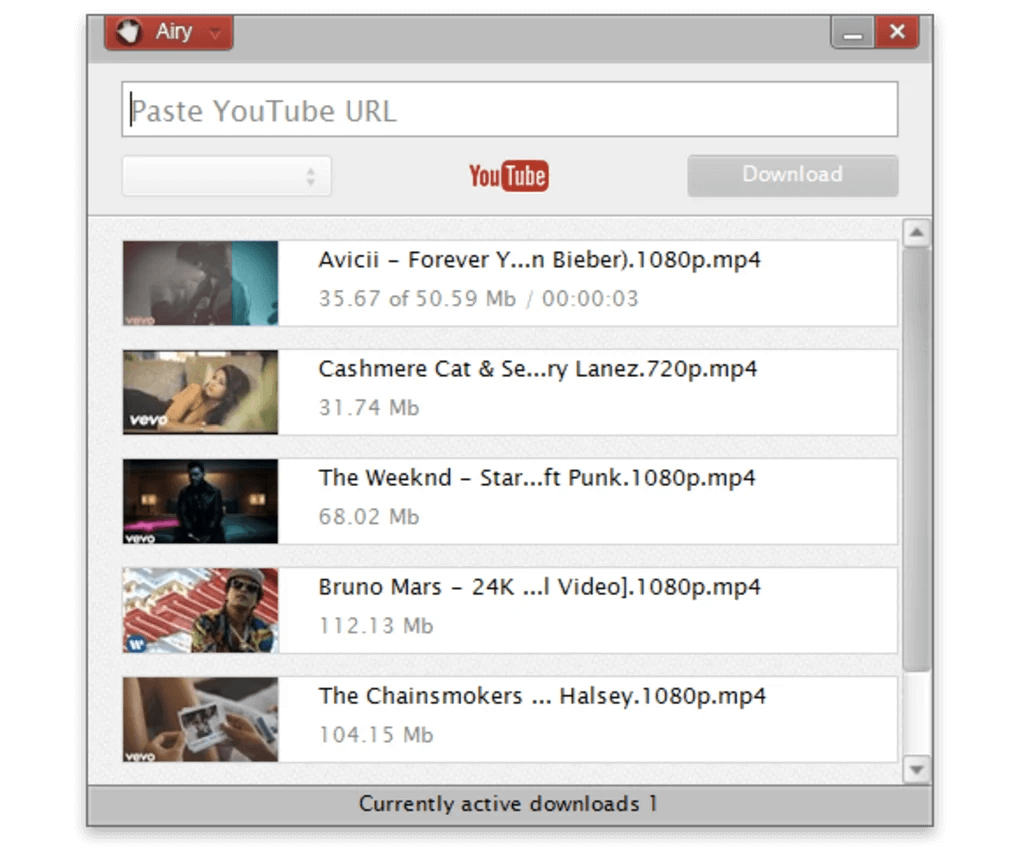 Airy youtube downloader