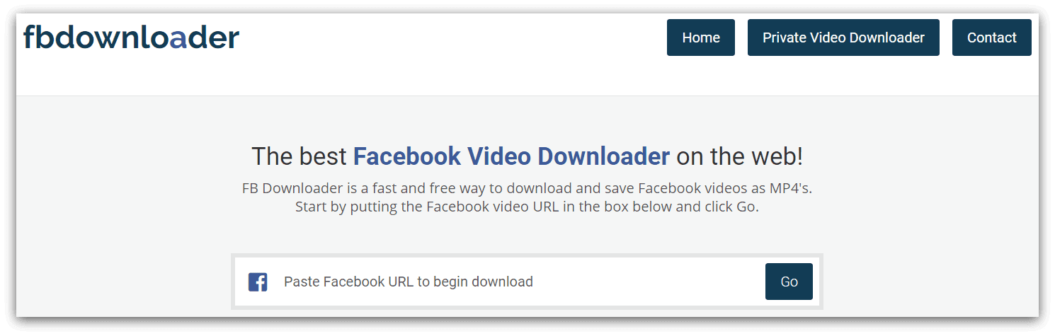 online facebook video downloader