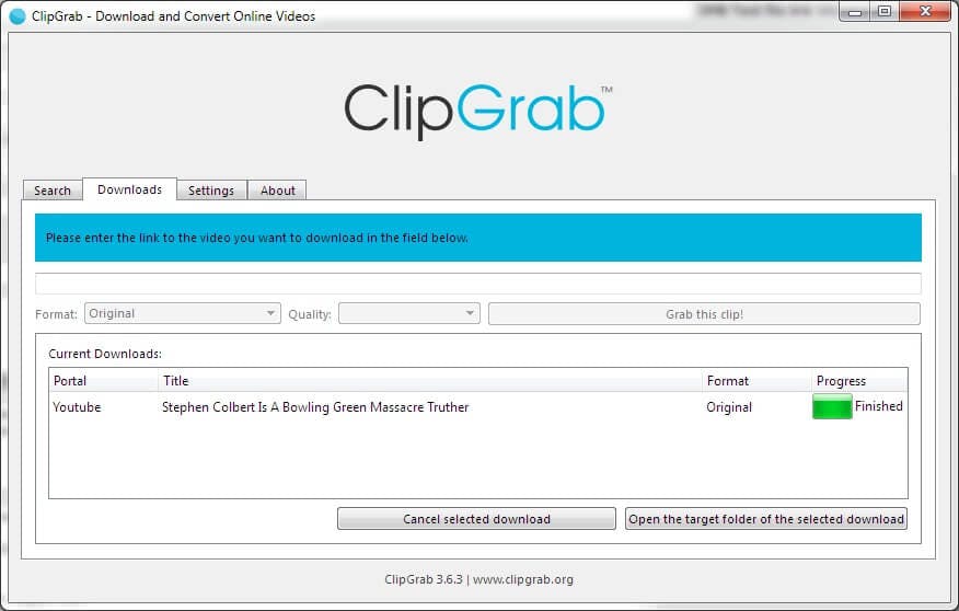 clipgrab - alternative to allavsoft