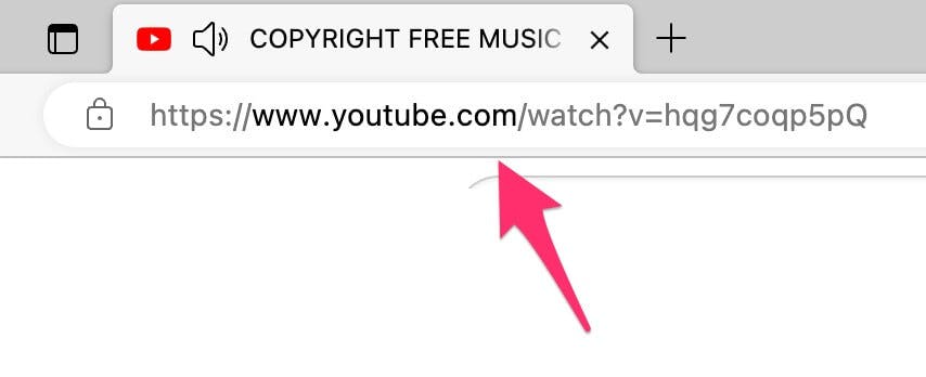 copy youtube url