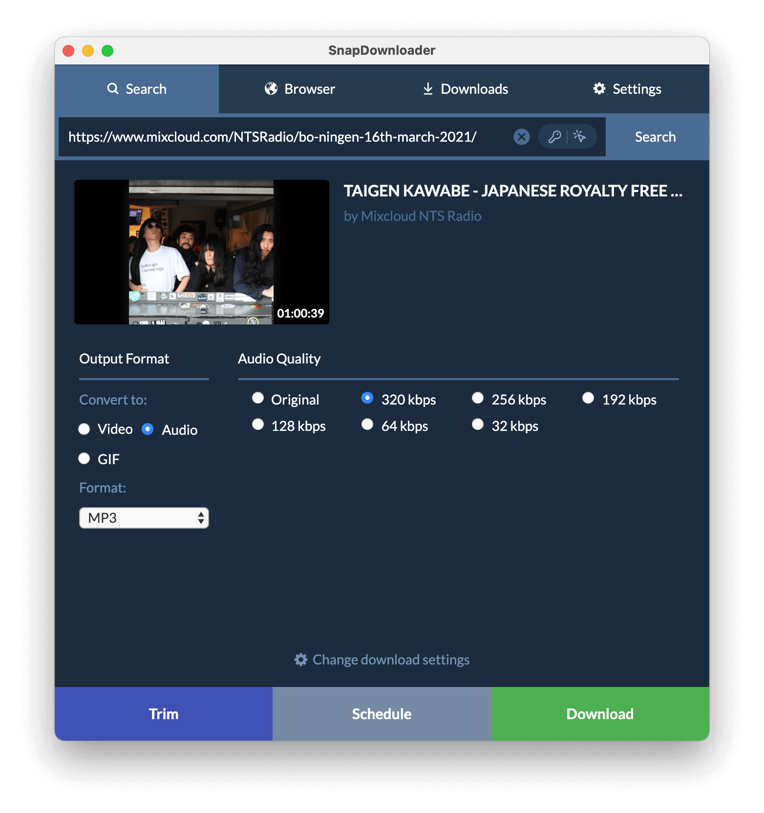 Mixcloud Downloader