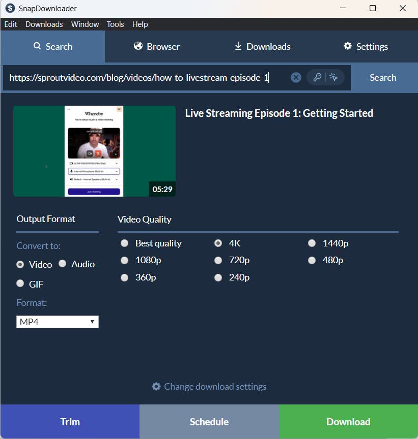 sproutvideo downloader