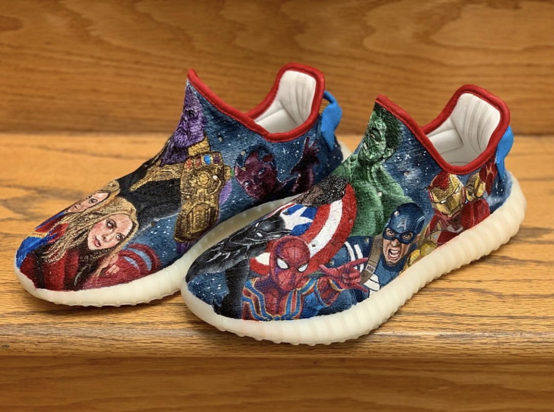 avengers themed shoes