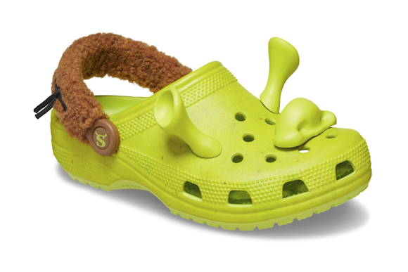 Official look at the upcoming Crocs x Shrek Classic Clogs