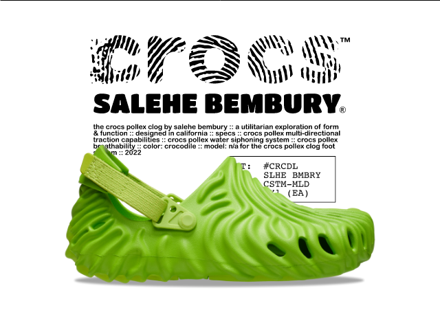 Salehe Bembury ×Crocs Pollex Clog クロコダイル