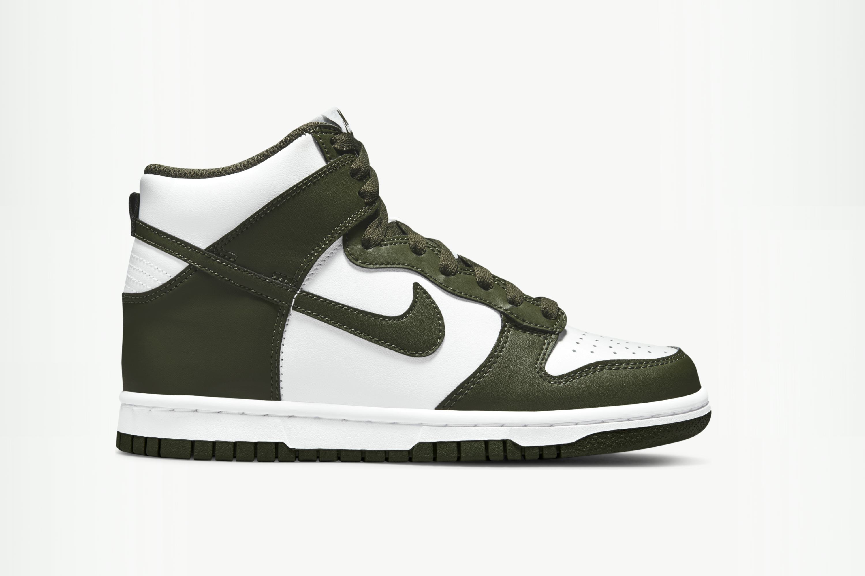 nike dunk high olive green