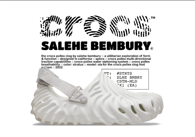 SALEHE BEMBURY X CROCS POLLEX CLOG STRATUS