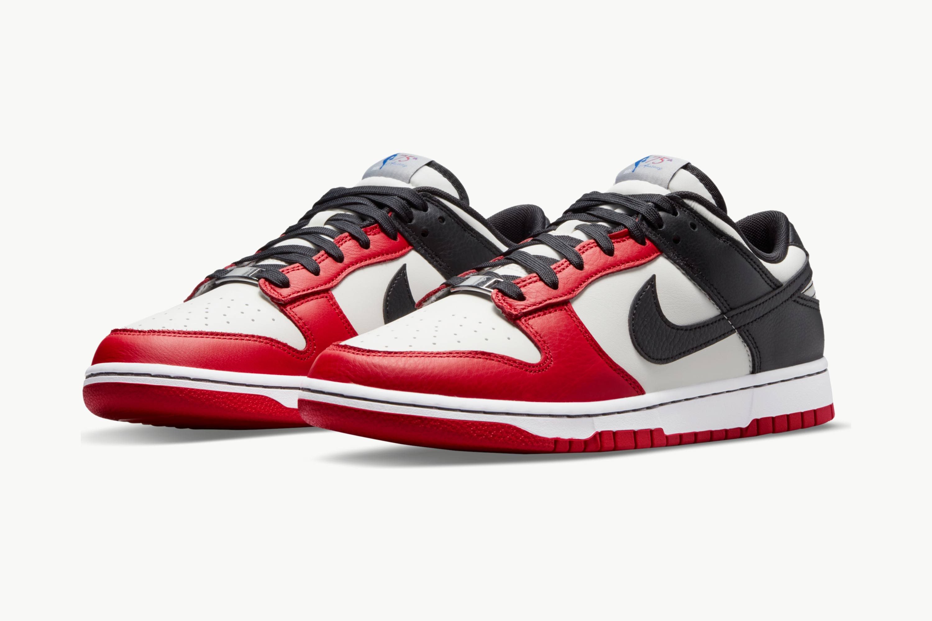 dunks nike red and black
