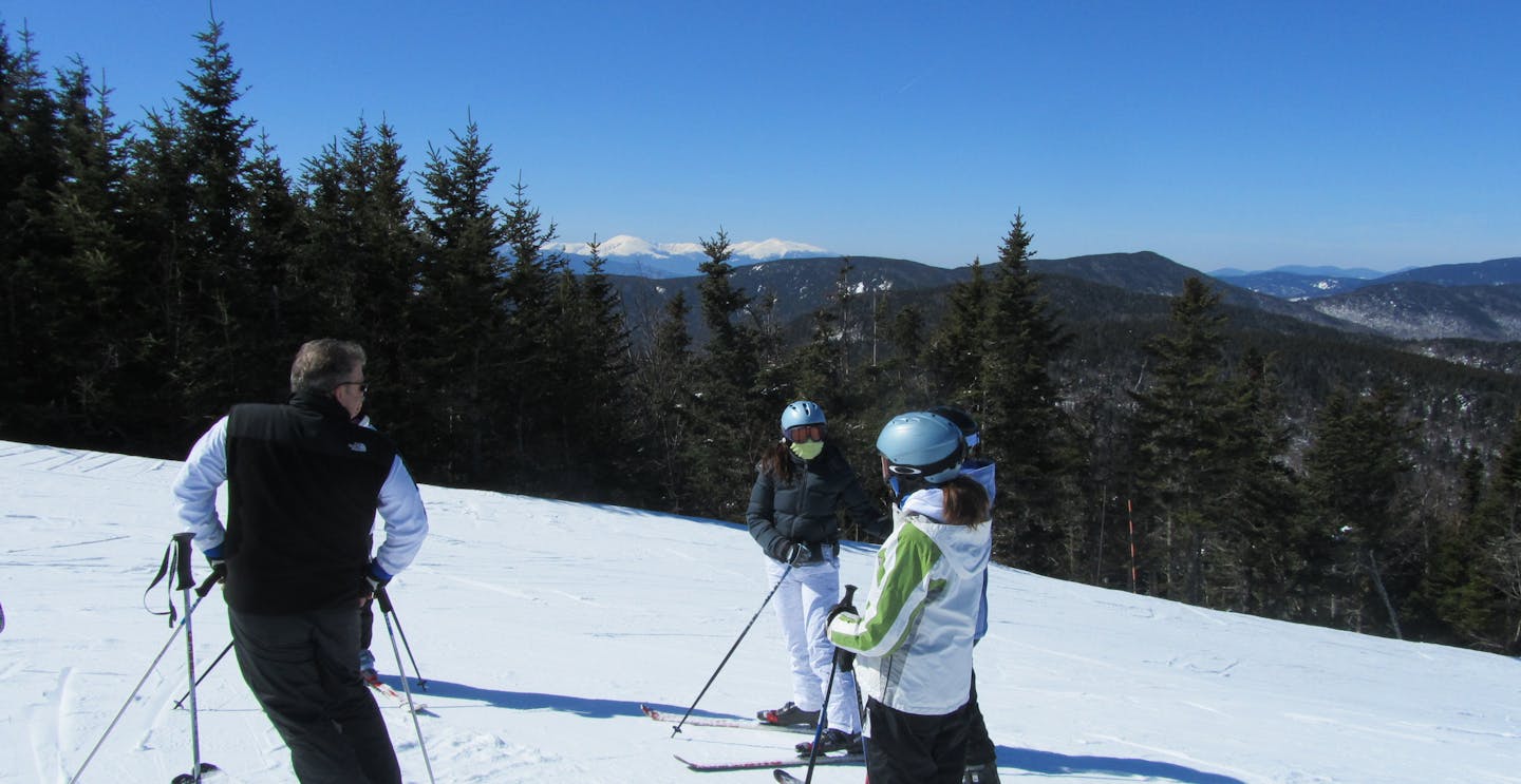 Skiing Sunday River with family and friends