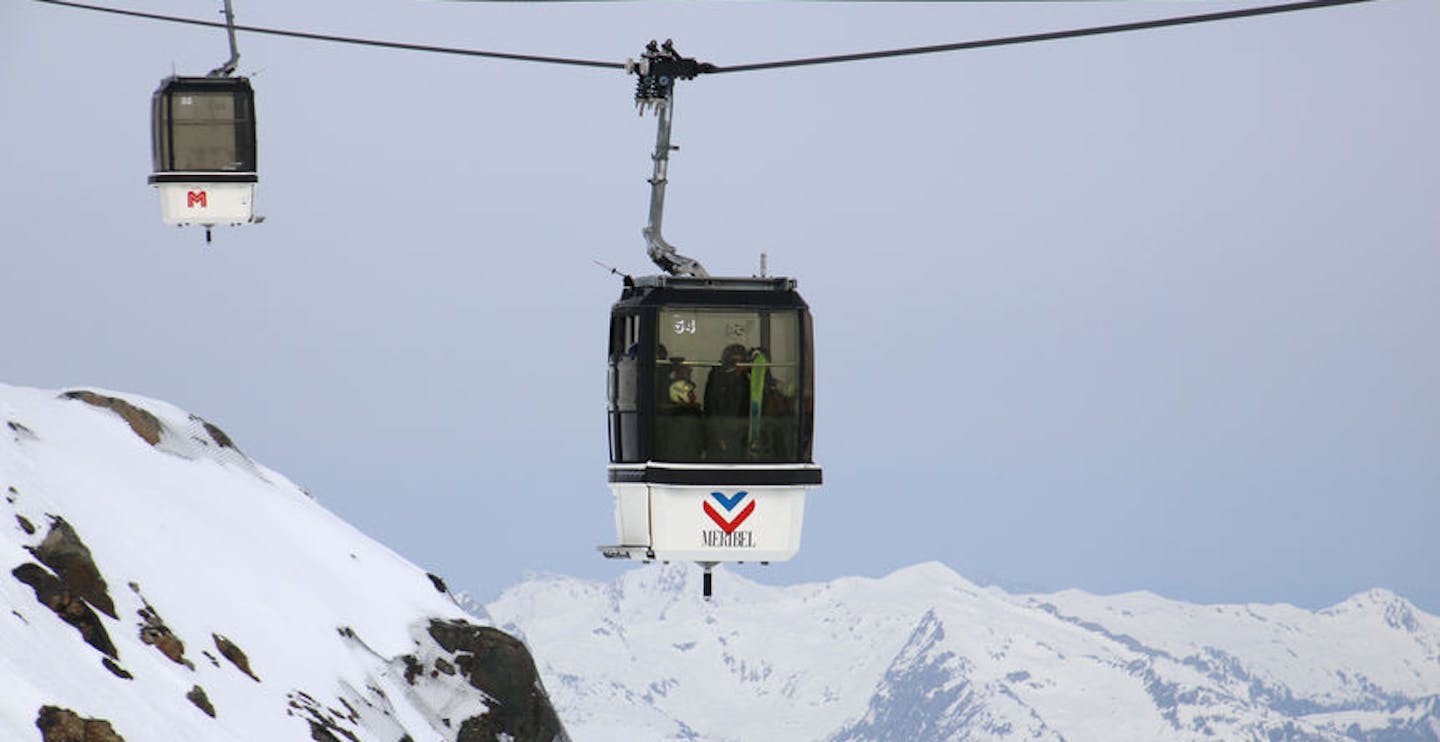 Gondola at Meribel