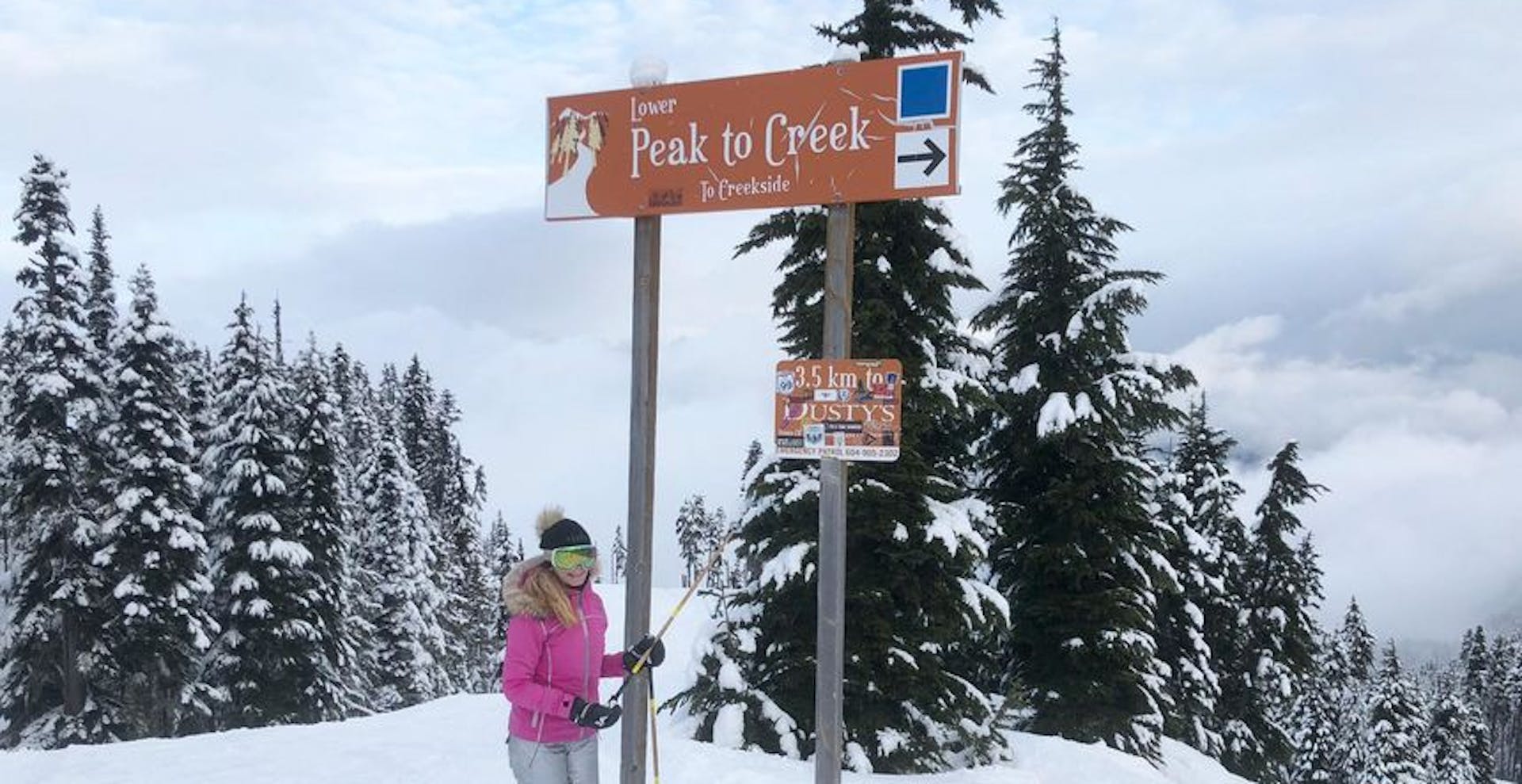 Ski top to bottom on “Peak to Creek”