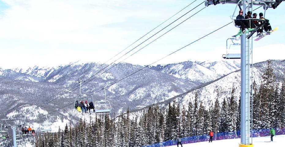 Keystone mountain and chairlift