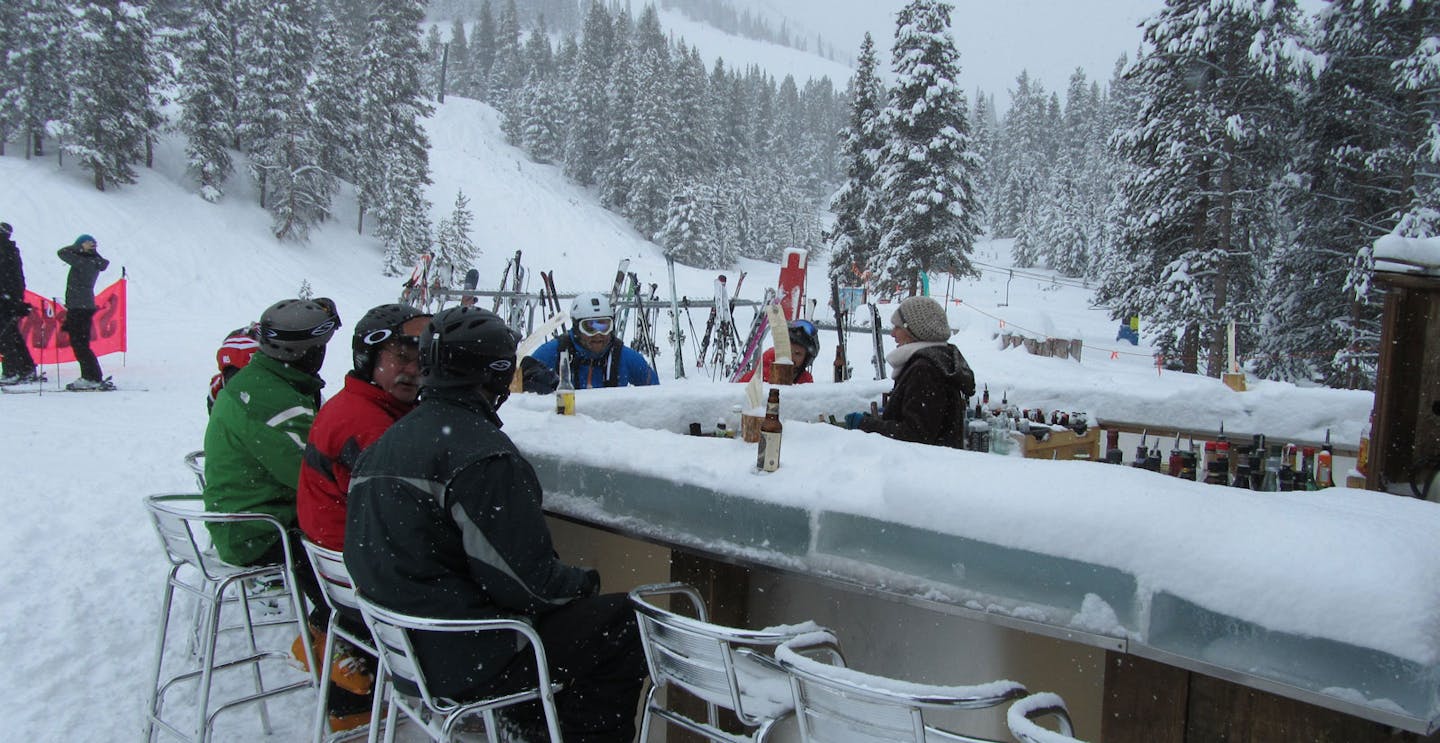 Crested Butte on mountain ice bar