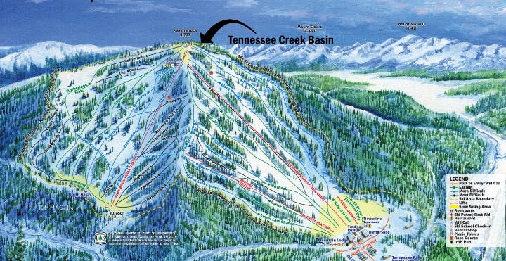 Ski Cooper Trail Map