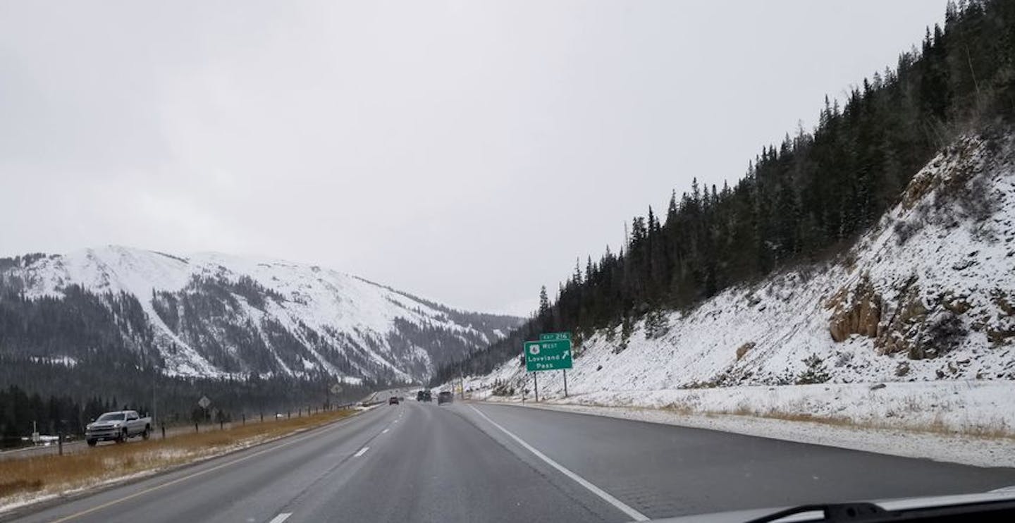 Highway 6 Loveland Pass Exit off I-70