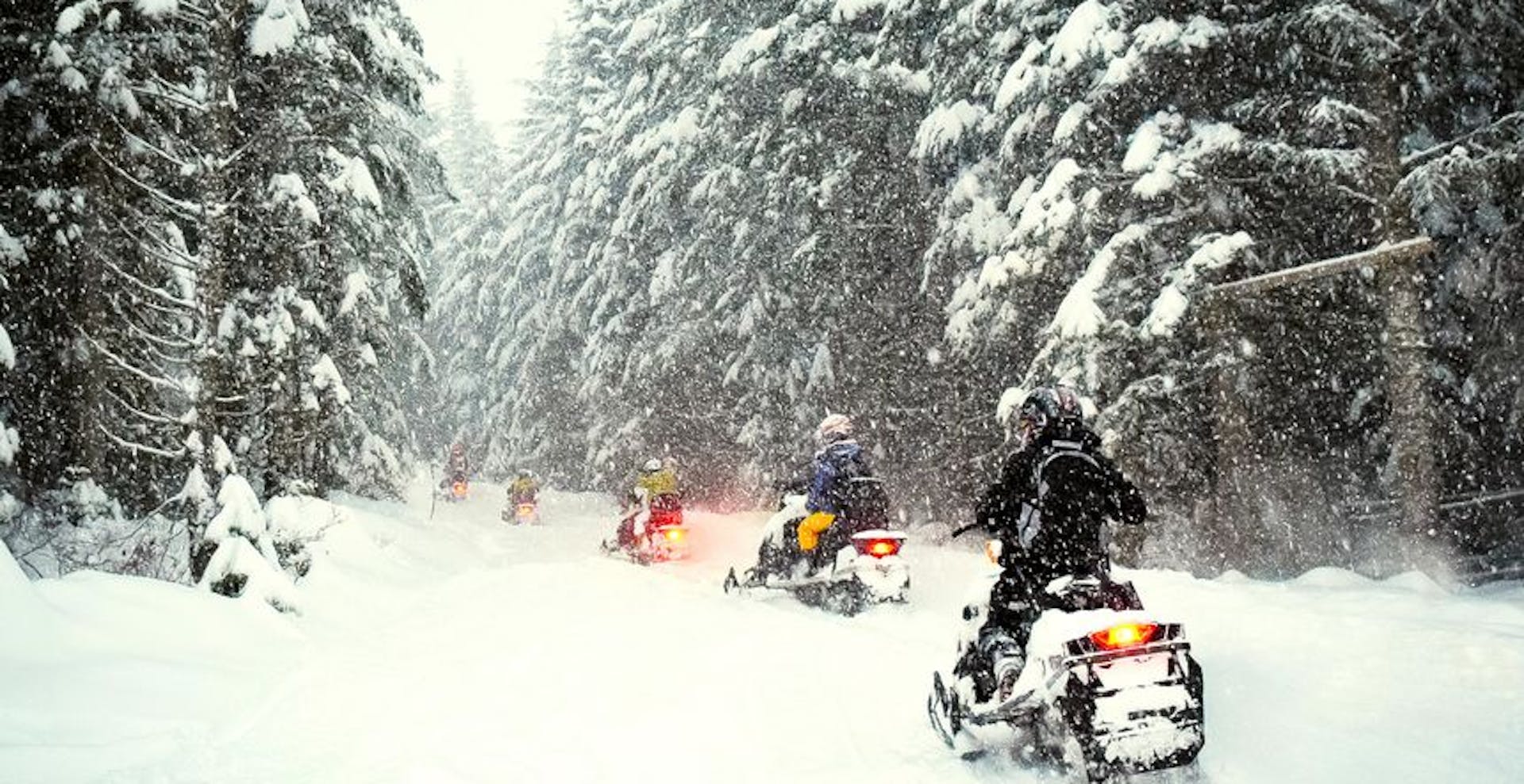 Snowmobiling in Whistler Blackcomb