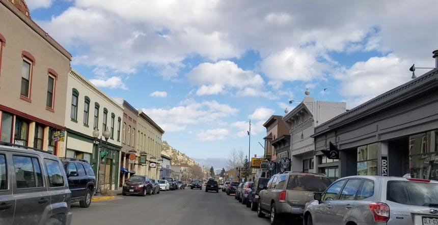 Main street at Idaho Springs