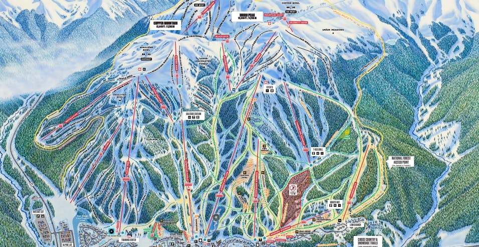 Copper Mountain Trail Map