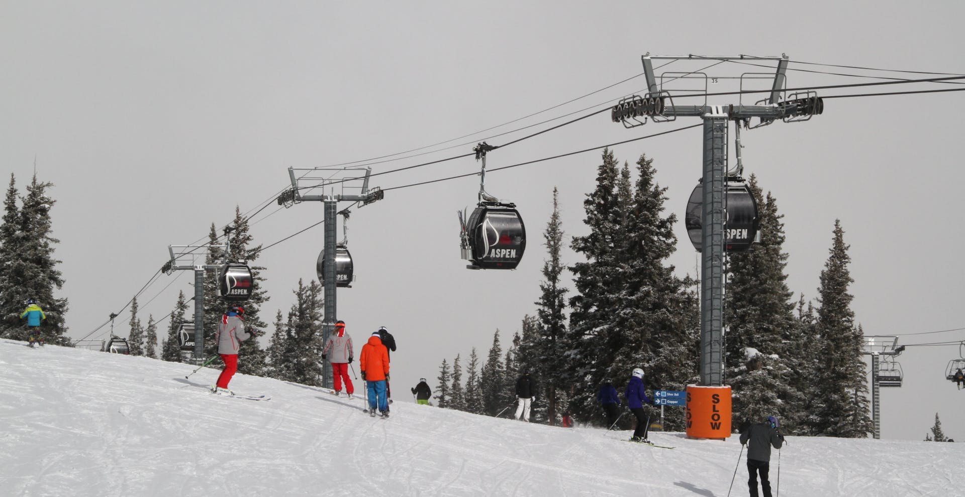 Aspen mountain and chairlift
