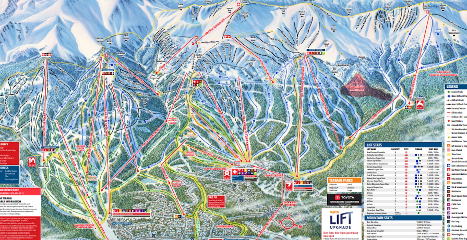 Breckenridge Ski Resort Trail Map