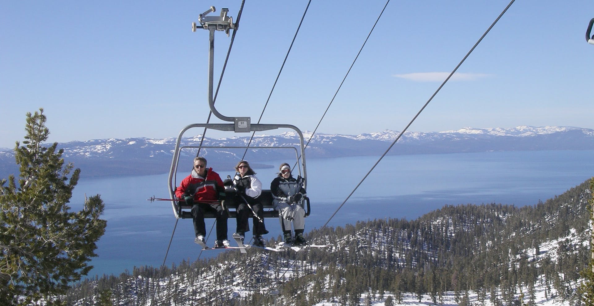 View of Lake Tahoe from Heavenly chairlift