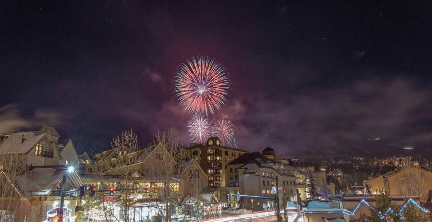 New Year fireworks at Breckenridge