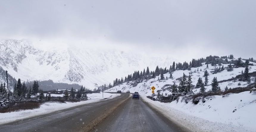 Highway 6 over Loveland Pass