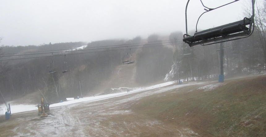 Not enough snow at the ski resort