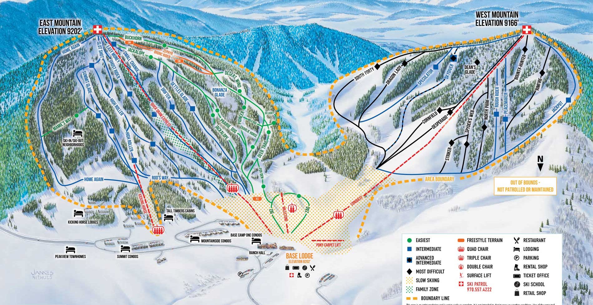 Granby Ranch Trail Map