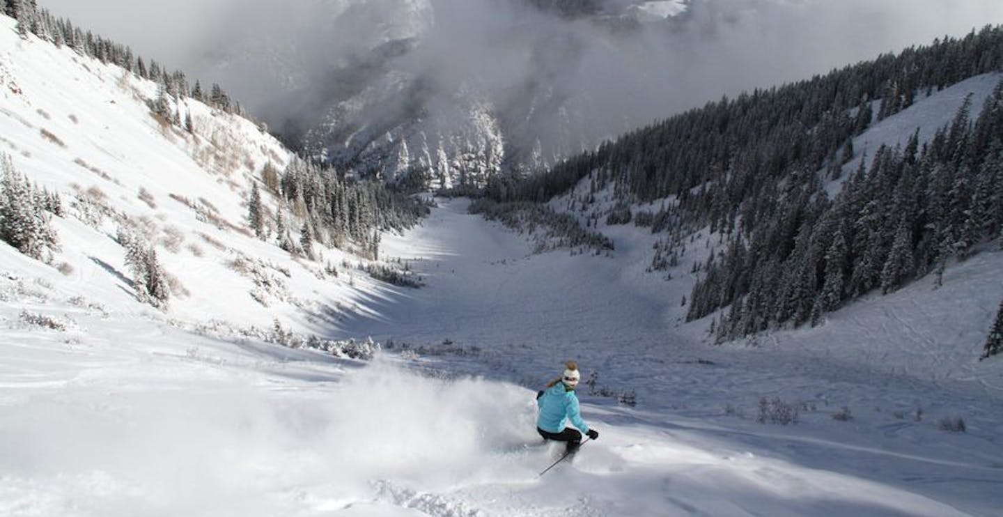 Incredible expert terrain at Aspen Highlands